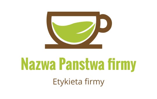 Nowoczesny projekt logo filiżanki kawy z elementem zielonego liścia