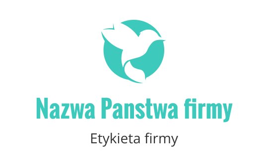 Nowoczesny projekt logo z stylizowanym ptakiem w turkusie i zieleni