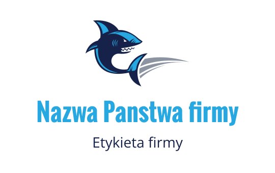 Dynamiczne logo rekina z eleganckimi liniami i niebieskimi odcieniami