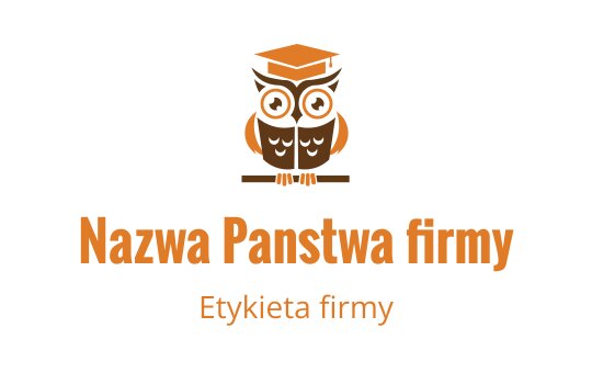 Zabawne logo sowy z czapką absolwenta i ciepłymi pomarańczowymi akcentami