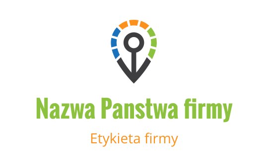 Nowoczesny projekt logo pinezki lokalizacyjnej z żywymi kolorami i wyraźną typografią