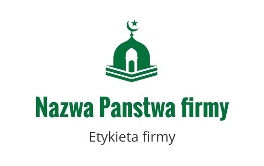 Zielone logo z kopułą i motywem półksiężyca oraz gwiazdy