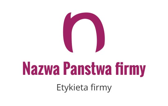 Nowoczesny projekt logo z stylizowaną literą 'n' w kolorze różowym