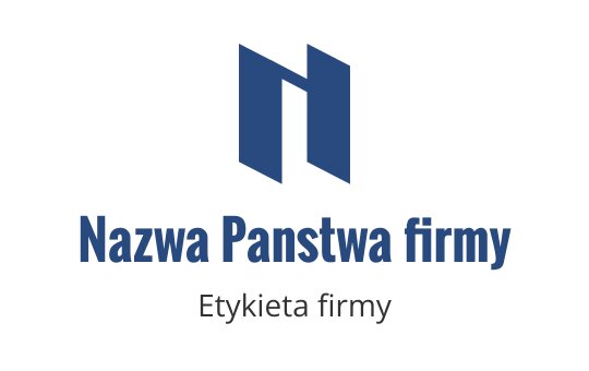 Nowoczesne niebieskie logo z stylizowaną literą "N