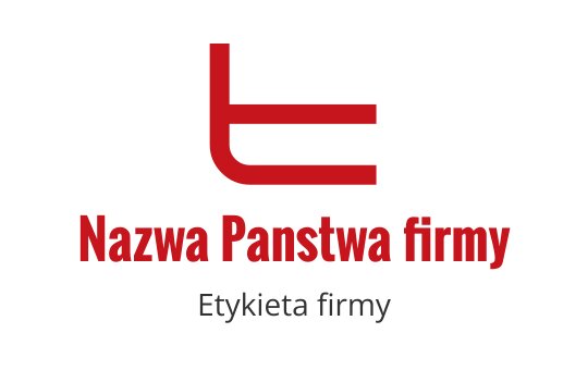 Nowoczesny czerwono-czarny projekt logo z stylizowaną literą "T