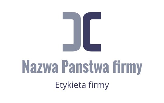Nowoczesny projekt logo z przeplatającymi się literami w niebieskim i szarym