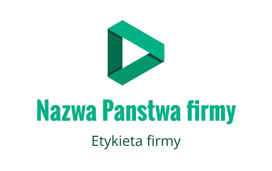 Nowoczesne logo w kolorze turkusowym z geometrycznym kształtem przycisku odtwarzania