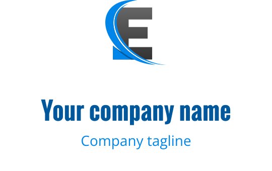 E logo