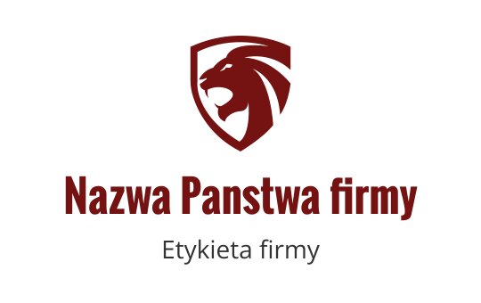Bordowe logo z stylizowanym lwem, symbolizującym siłę i odwagę w branży tygrysiej.