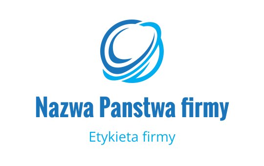 Nowoczesne niebieskie logo z stylizowanym okrągłym wirkiem