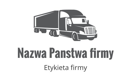 Odważne logo ciężarówki z opływowym kształtem i nowoczesną typografią