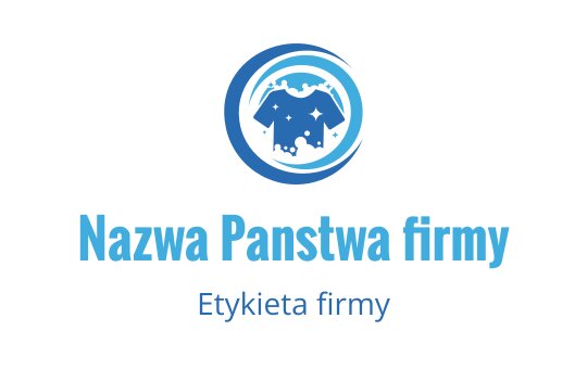 Nowoczesne niebieskie logo z stylizowanym słoniem w okrągłym kształcie