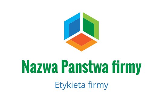 Nowoczesny geometryczny projekt logo z kolorowym kształtem sześcianu 3D